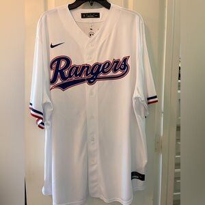 Nike Texas Rangers White Sports Jersey, Will Seager #5